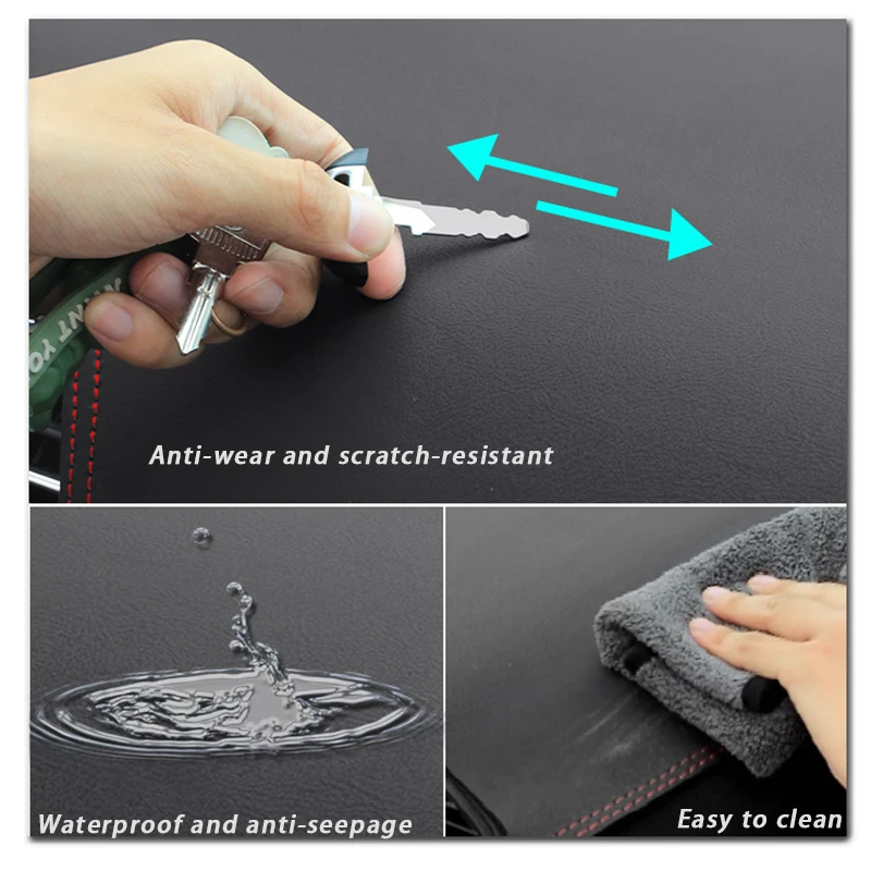 Кожаные фланелевые Чехлы для приборной панели автомобиля коврик старой MAZDA 3