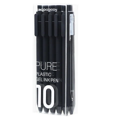 10 шт./компл. Kaco color Pen 0,5 мм Kaco Core прочная ручка для подписи заправлять черными чернилами + стержни для Kaco