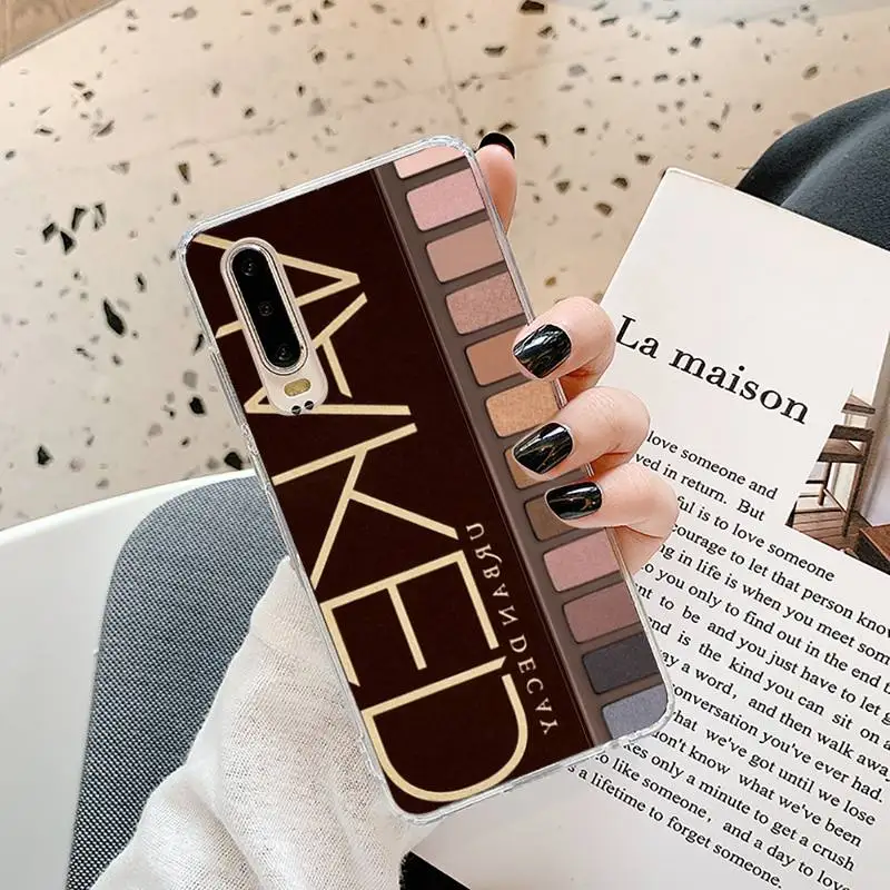 

Eyeshadow Palette Phone Case Transparent for Samsung A71 S9 10 20 HUAWEI p30 40 honor 10i 8x xiaomi note 8 Pro 10t 11