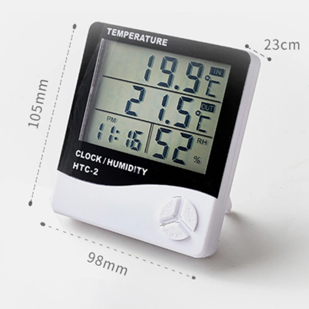 

Dropship LCD Electronic Digital Temperature Humidity Meter Thermometer Hygrometer Indoor Outdoor Weather Station Clock