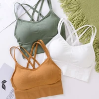 green breathable sports bra anti sweat fitness top seamless yoga bra top 2021women push up comfortable sport bra gym workout top