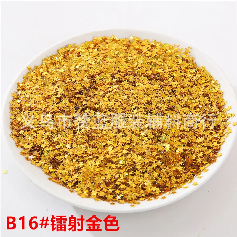 3 мм пятиконечная звезда с блестками патч для маникюра аксессуары одежды ручной