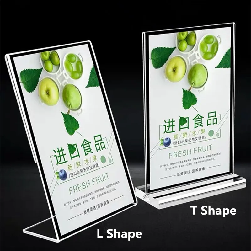 

A4 Double Sided Thick Acrylic Sign Holder 8.5 x 11 Plastic Poster Picture Frame Marketing Display For School, Business