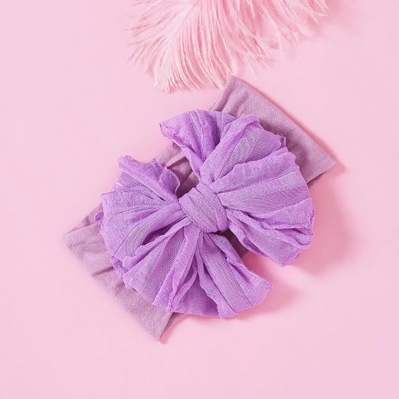 

New Lovely Baby Headband Turban Flower Newborn Baby Girl Headbands Elastic Kids Toddler Hair Band haarband Baby Hair Accessories