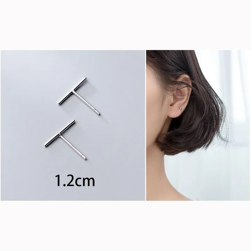 1.2cm Trustdavis, опт,,, 925, твердые, Настоящее серебро, милые, крошечные серьги-гвоздики, подарок для женщин, девочек, детей, леди DA380 - Окраска металла: 1.2cm
