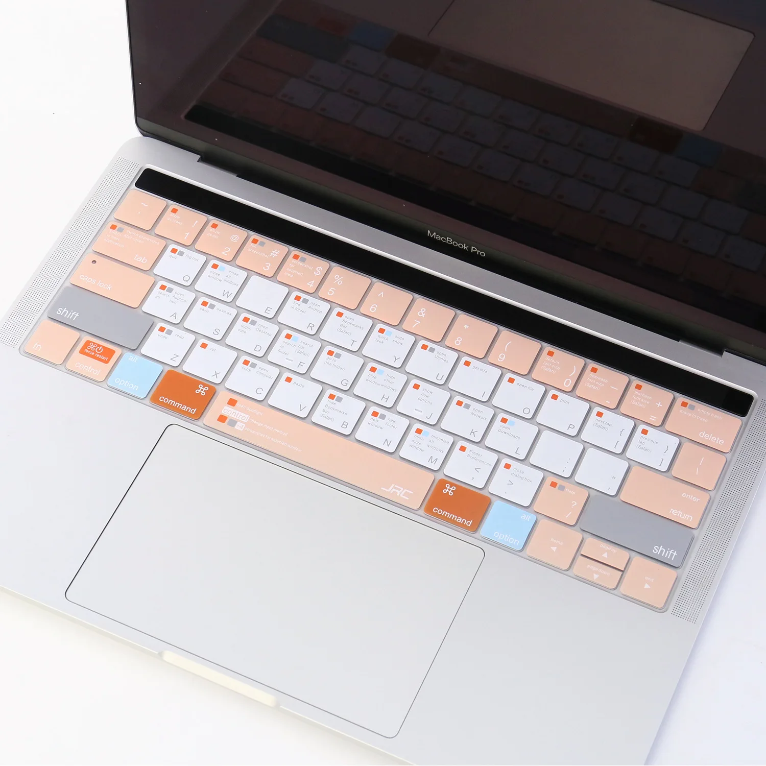 Ultra Thin Silicone MAC OS Shortcut Keyboard Cover For Apple Macbook Pro16&quot A2141 13&quot 15&quot A2338 A2289 A2337 Top/Bottom/Palmguard |