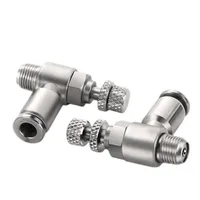 Pneumatic connector sl304 stainless steel regulating valve quick connect pipe quick plug connector quick plug accessories