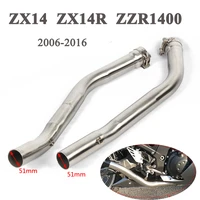 2006 2007 2008 2009 2010 2011 2012 2013 2014 2015 2016 for kawasaki zzr1400zx 14r motorcycle right and left middle link pipe