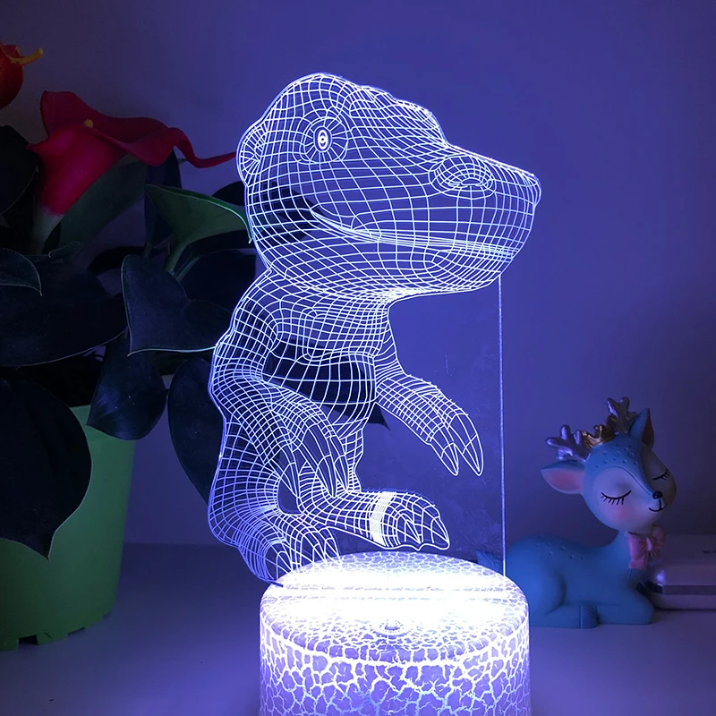 

Светодиодная 3D ночник, лампа, меняющая цвет, настольные лампы с дистанционным управлением, игрушки, подарок для ребенка, декоративная лампа ...