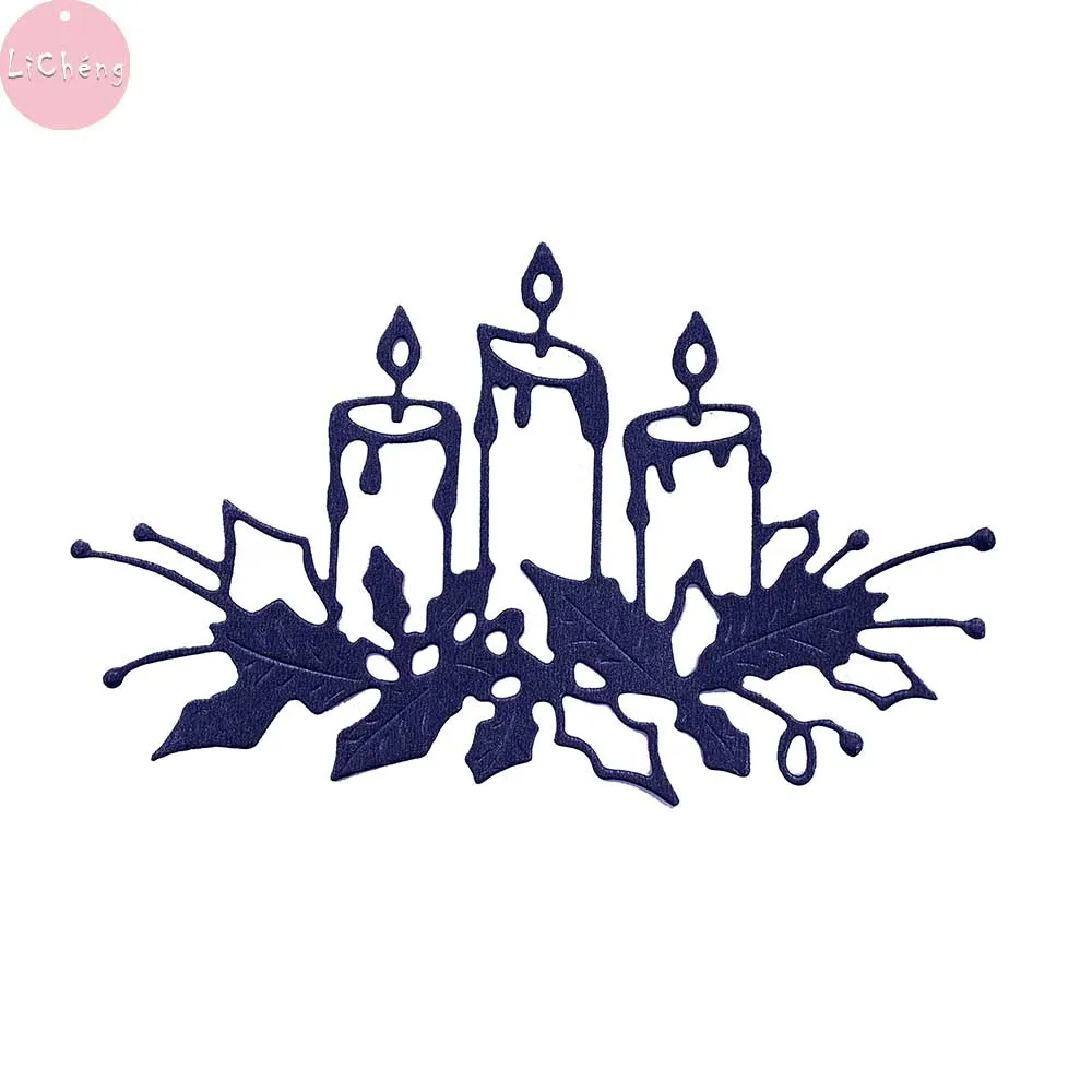 Свечи металлический Трафаретный вырубной штамп Скрапбукинг фотоальбом трафарет