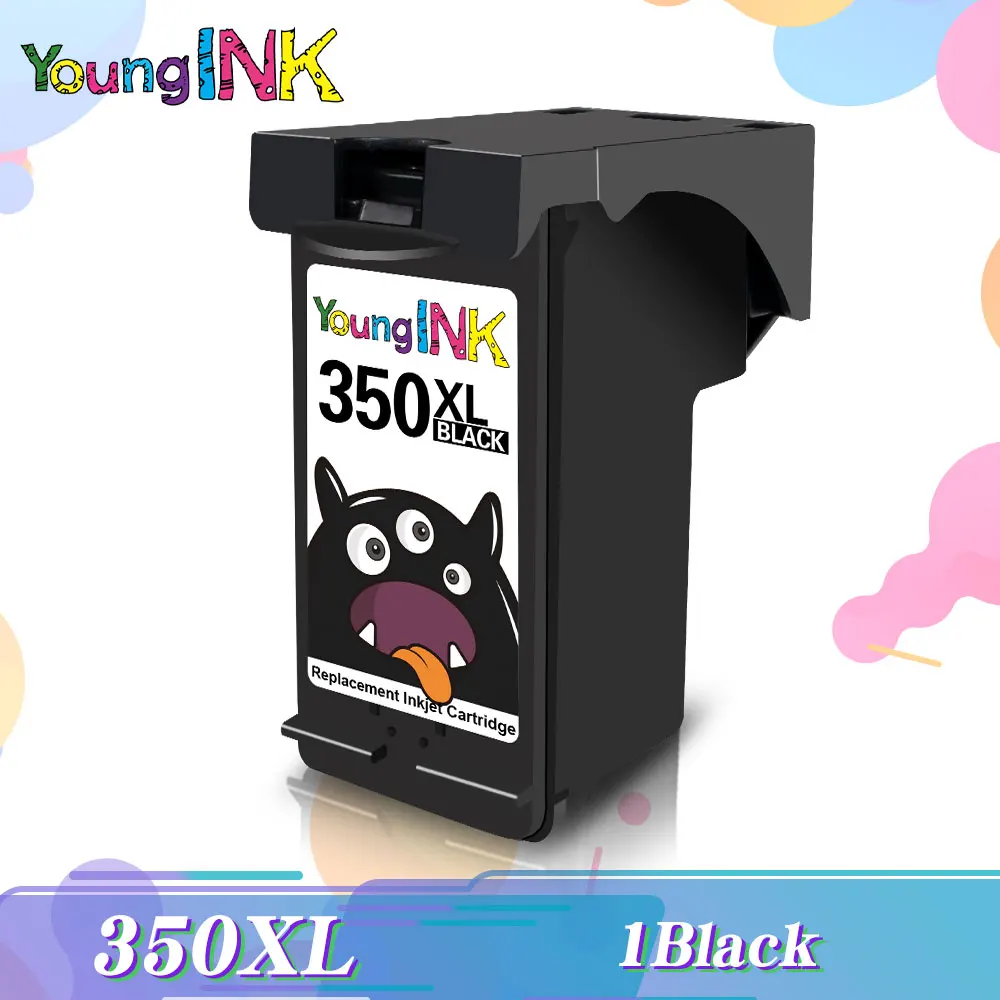 

YOUNGINK Ink Cartridge Remanufactured replacement For hp350 351 HP 350XL 351XL For Deskjet Envy J5735 J5738 J5740 J5750 Printer