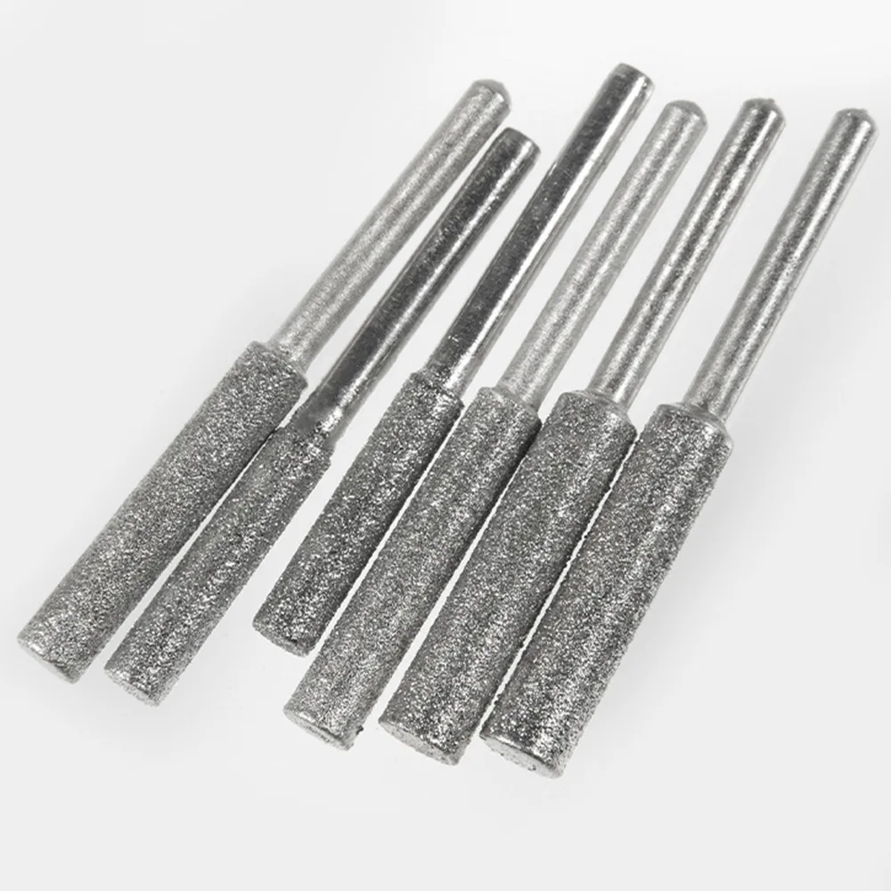 5Pcs Chainsaw Sharpener Stone File Burr Diamond Coated Chain Saw Sharpening Carving Grinding Tools Drill Bit Set | Инструменты