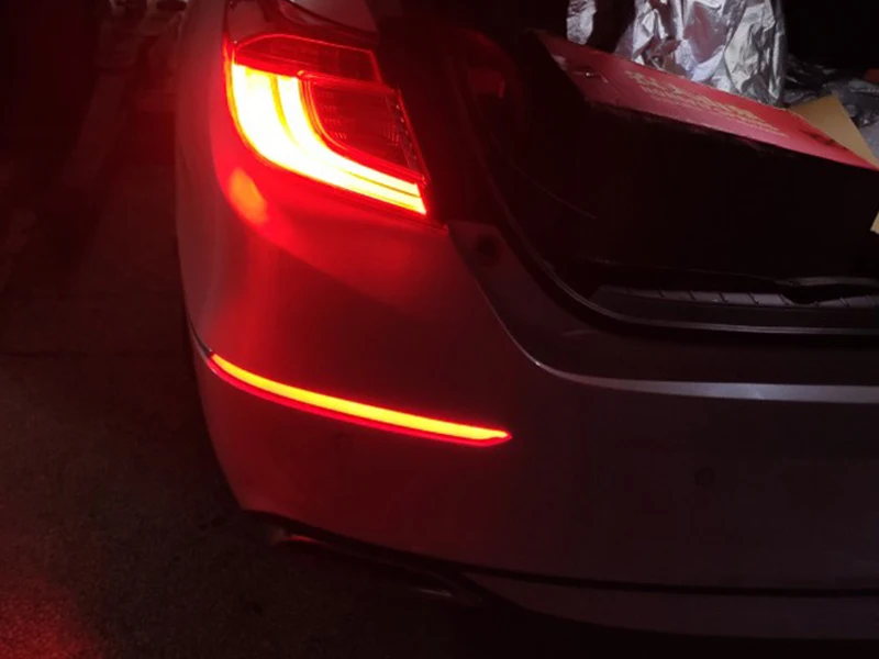 

Led Rear Fog Lamp For Honda Accord Inspire 2018 2019 Car LED Rear Bumper Brake Light Dynamic Turn Signal Reflector