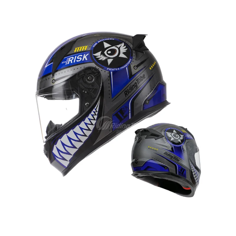 Легкие аэродинамические удобные мотоциклетные шлемы DOT на все лицо одобренные