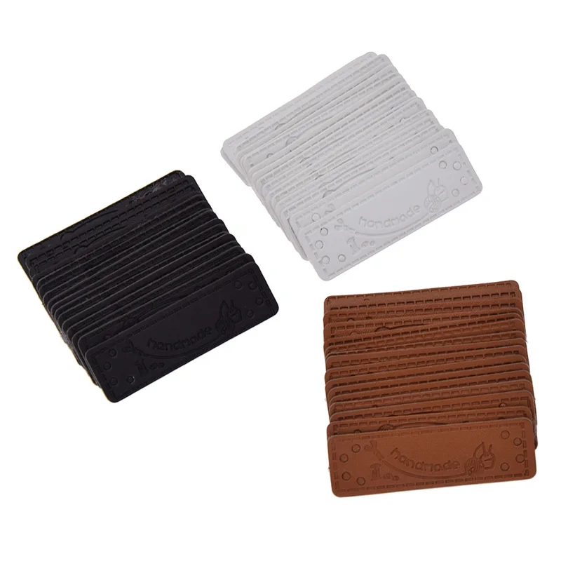 Печатная ручная работа одежда кожаные этикетки Сделай Сам стеганый Декор