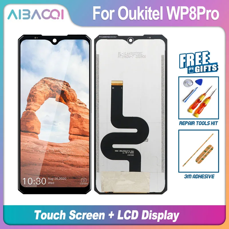 AiBaoQi Новый сенсорный экран + ЖК дисплей в сборе замена для телефона Oukitel WP2/WP5/WP7/WP8