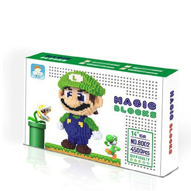 4500 шт мини конструкторов в большая модель Размеры конструктор Марио Аниме DIY