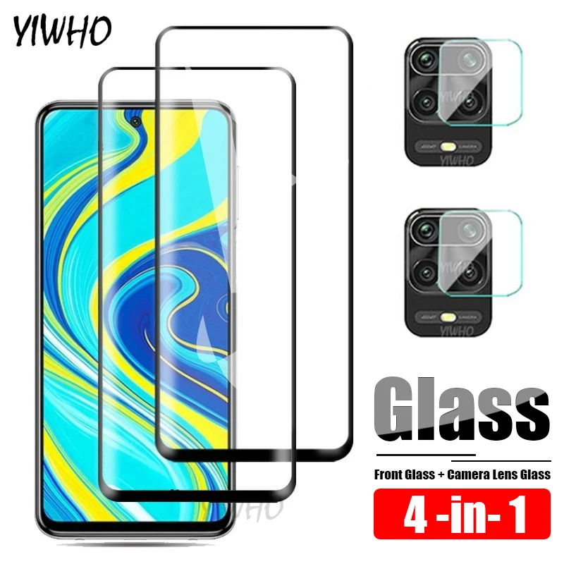 4в1 на Redmi 10X Защитное стекло для xiaomi 9 Note 9S Pro Max пленка объектива камеры закаленное