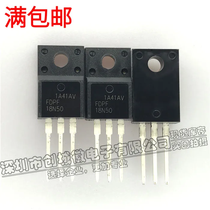 

5PCS/Lot FDPF18N50 MOS 18A/500V N TO-220F 18N50