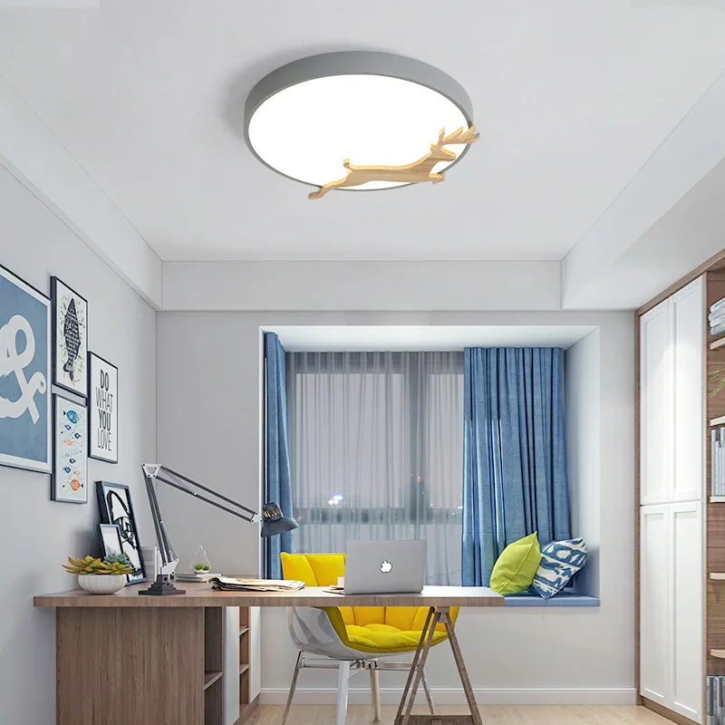 Новая спальня-лампа Простой современный атмосферный потолочный светильник