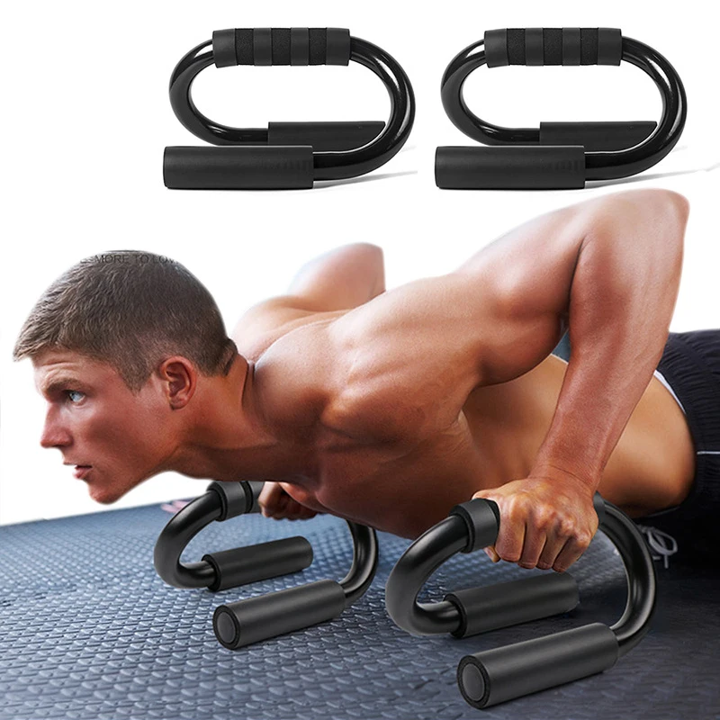 

Fitness S-shaped Push-up Racks Aluminium Push-Ups Stands Exercise Training Chest Gym at Home Bodybuilding Material
