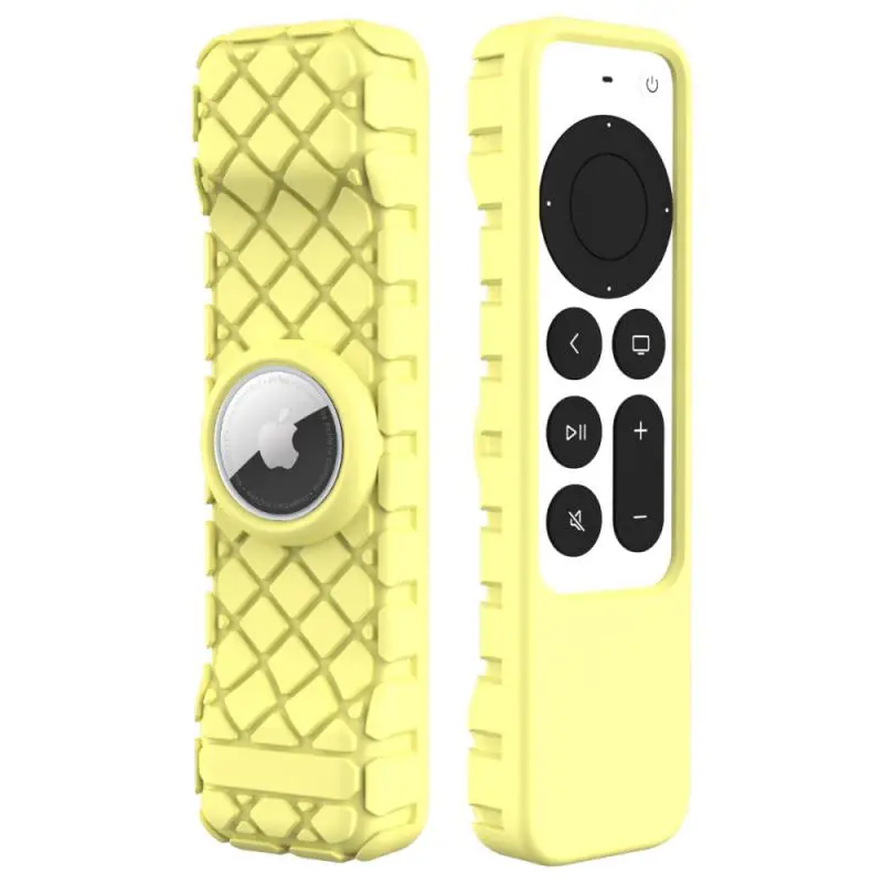 

2021 Anti-Lost Protective Case For Apple 4K HD TV Siri Remote Control Anti-Slip Durable Silicon Shockproof Cover For