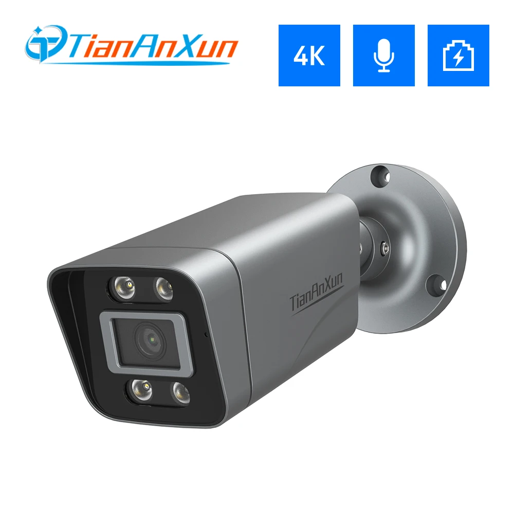 Ip камера Tiananxun 8 Мп 4K Poe 5 МП H.265|Камеры видеонаблюдения| |