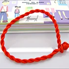 50 шт., подарок на удачу, аксессуары для браслета, красная веревка, браслет, нейлоновый шнур, плетение, струнная линия, классические ювелирные изделия ручной работы