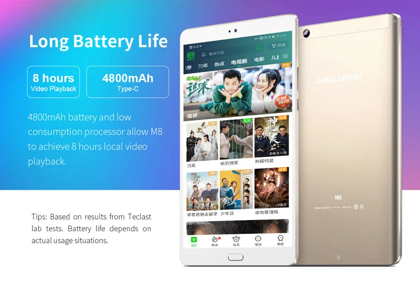 Планшет Teclast M8 на Android, нетбук, 3 Гб ОЗУ, 32 Гб ПЗУ, 8,4 дюймов, 2560x1600, четырехъядерный планшет, двойной Wifi, gps, двойная камера