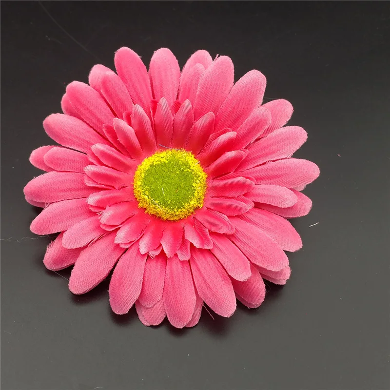 

10cm African Chrysanthemum Fake Flower and Decorative Flower Silk Flower Corsage Artificial Flower SUNFLOWER Head Sunflower