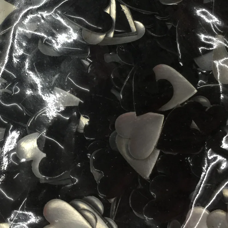 500 шт. 12 мм черные стразы в форме сердца стиле панк Рок шпильки и шипы для одежды DIY