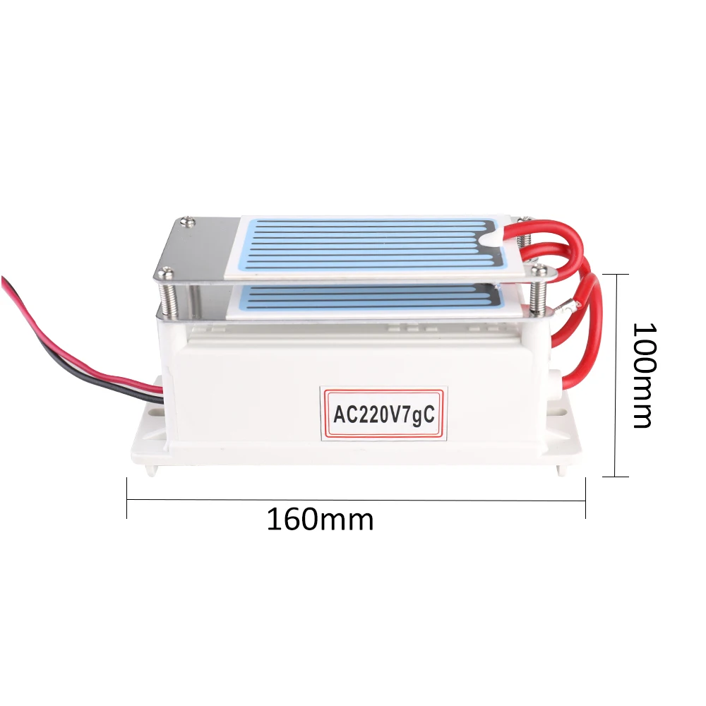 Профессиональный 7 Гц/ч Керамический генератор озона двойная интегрированная