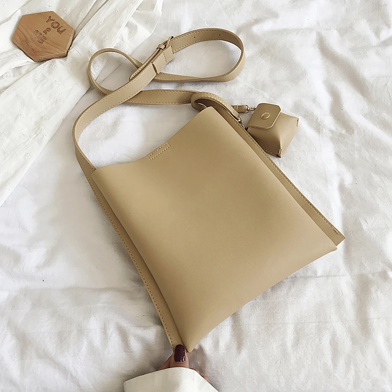 

Женская сумка, новая модная Диагональная Сумка через плечо для студентов колледжа, с ленивым ветровым ведром, вместительная сумка для инста...