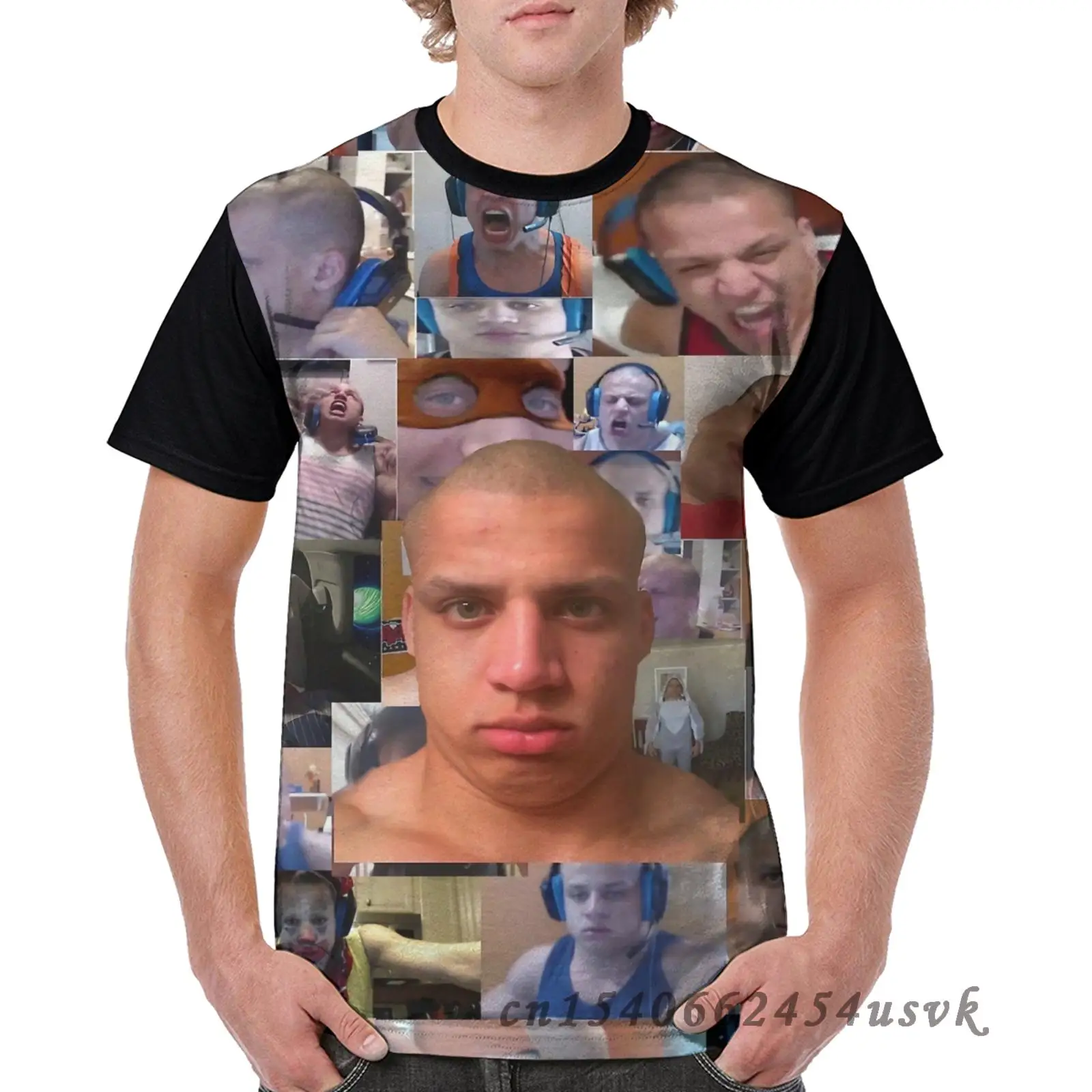 Забавный Графический Мужская футболка с рисунком футболки рэпер Тайлер 1 коллаж