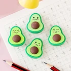 1 шт. милые кавайные канцелярские принадлежности с авокадо, школьные и офисные принадлежности, Детские Ластики для детей, подарок, креативный карандаш, резиновый ластик