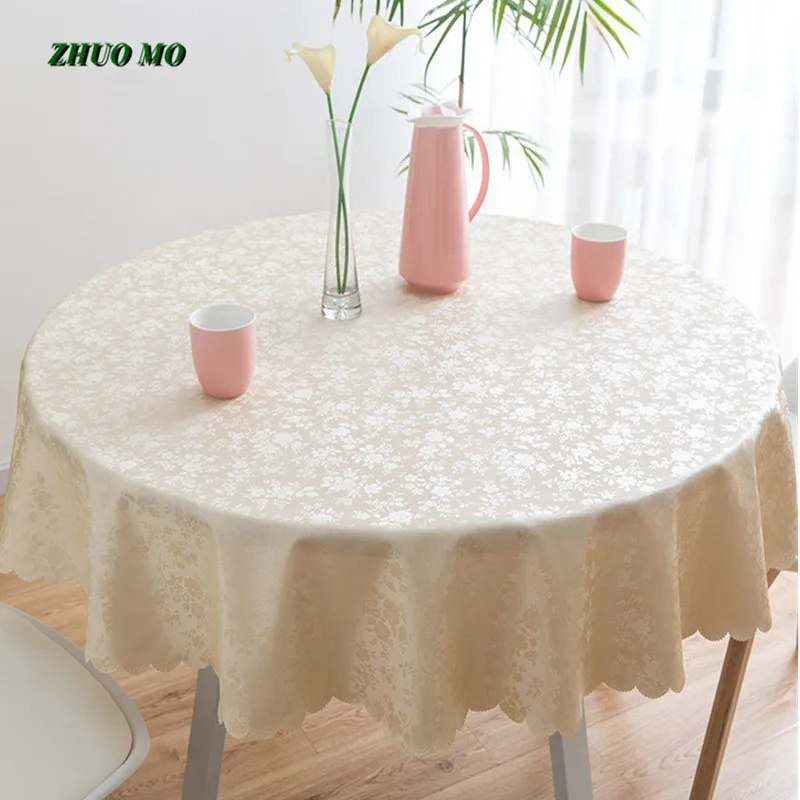 

ZHUO MO New PU Waterproof Tablecloth Super PVC Table cloth art Table Cover Mat Kitchen Pattern Oil cloth Soft Cloth Tablecloth