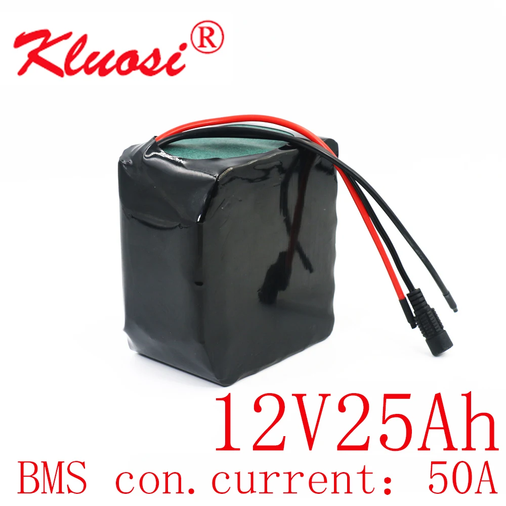 Аккумулятор KLUOSI 12 В 25 А · ч 3S10P 450 Вт 6 в литиевый аккумулятор с 50 BMS для инвертора