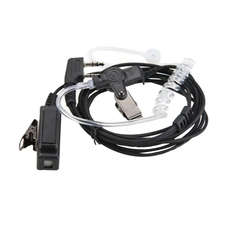 Fbi 2pin скрытый акустический воздушный трубчатый защитный наушник гарнитура Mic Walkie