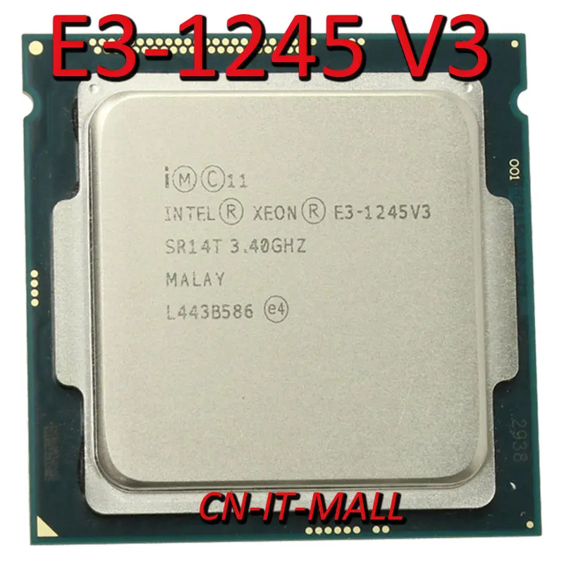 

Intel Xeon E3-1245 V3 CPU 3.4GHz 8M 4 Core 8 Threads LGA1150 Processor