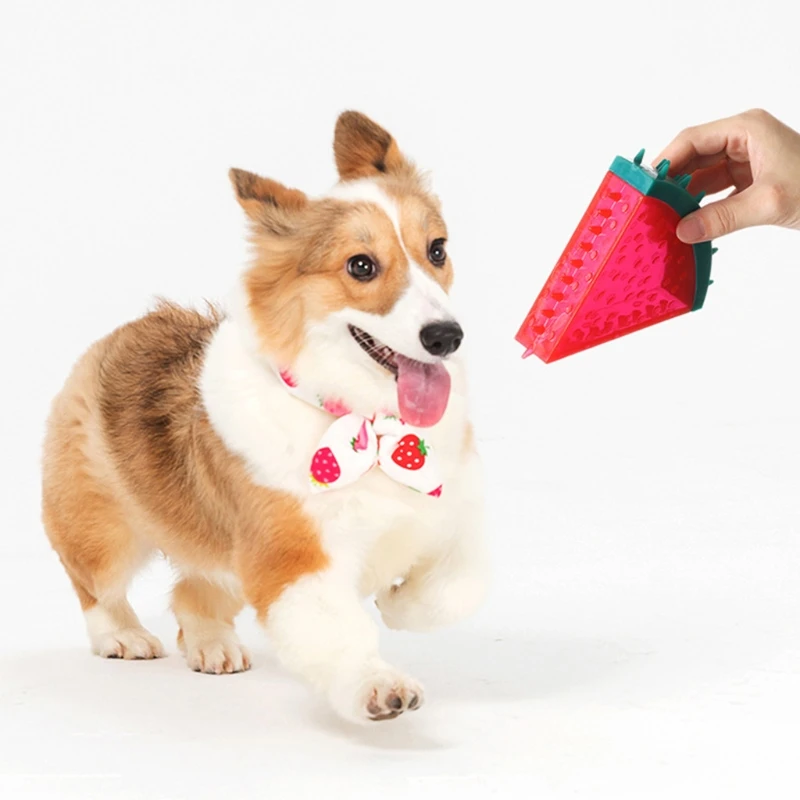D7YE Dog Colorful Creative Molar Toys Food Grade TPR Non-toxic Pet Squeaker Balls Puppy Supplies | Дом и сад