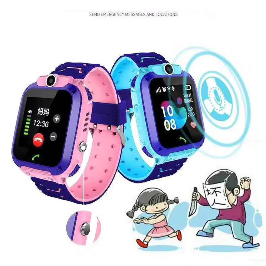 

Children Smart Watch SOS Phone Watch Smartwatch For Kids With Sim Card Photo Waterproof IP67 Kids Gift For IOS Android
