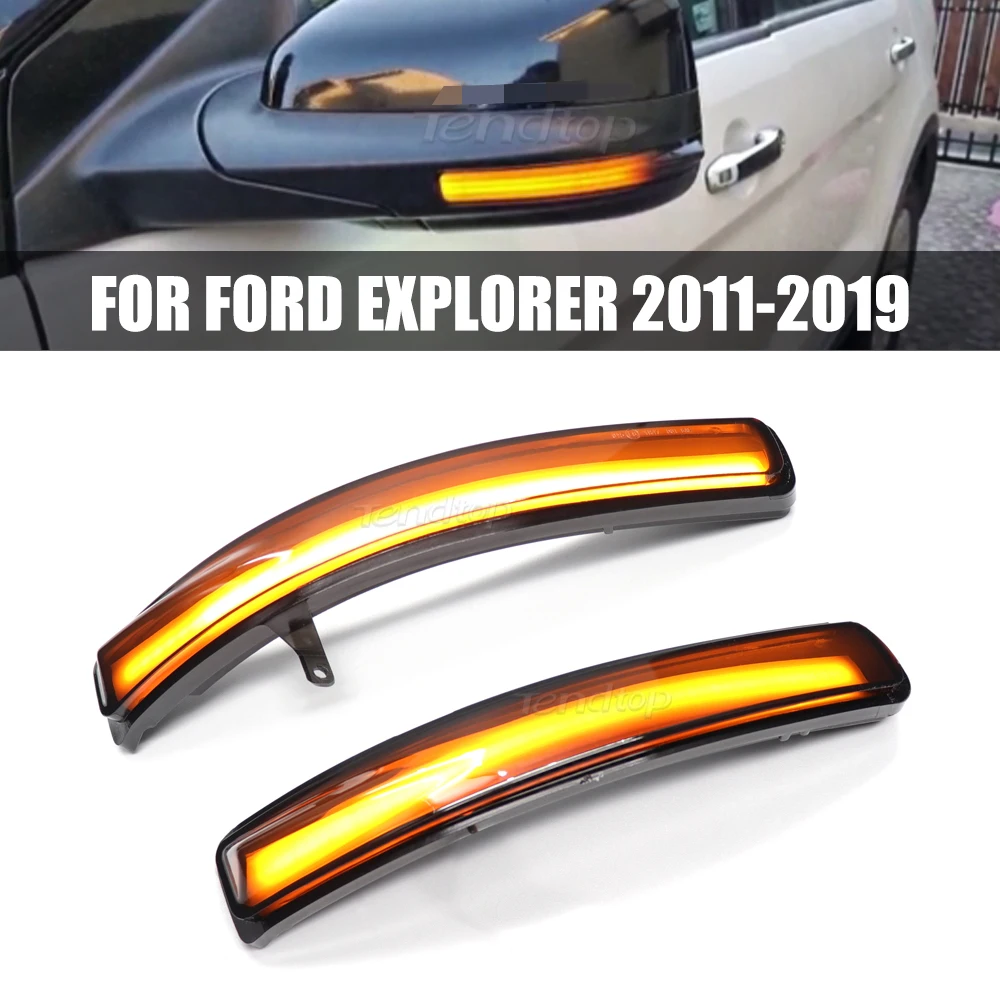 

LED Sequential Blinker Turn Signal Light Rearview Flashing Side Repeater Lamp For Ford Explorer 2011-2015 2016 2017 2018 2019