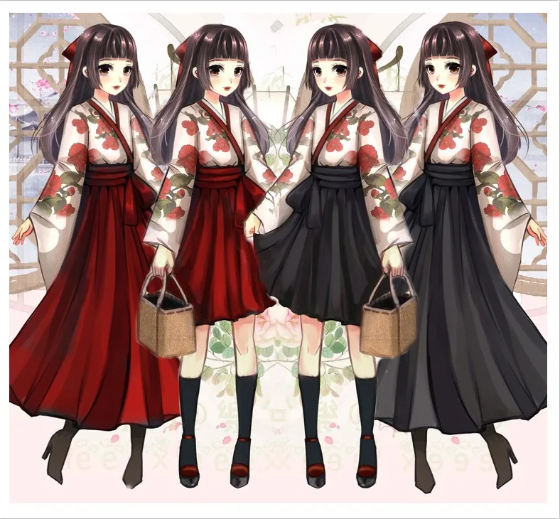 Винтажный костюм в стиле Хан элемент улучшает миловидную лолиту 4 вида топ лолита