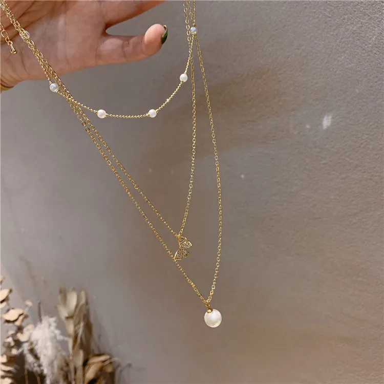 

2020 New Arrival Women Chokers Necklaces Trendy Link Chain Metal Insect All Compatible Party Necklace Elegant Women Jewelry