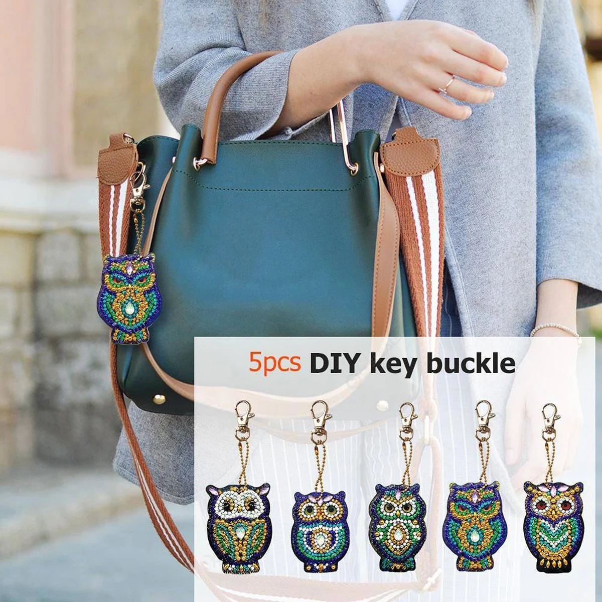 Брелок с рисунком в виде совы из мультфильма 5 шт./компл. | Дом и сад