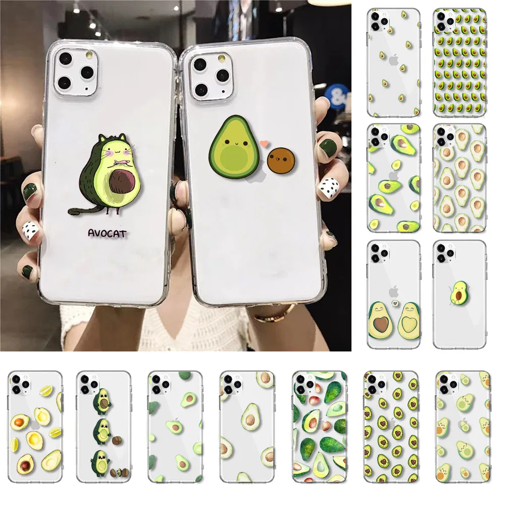 

Cartoon cute avocado Phone Case For iPhone 12 X XS XR XS Max 11 Pro Max 8 7 6 6S Plus SE2 5 5S SE