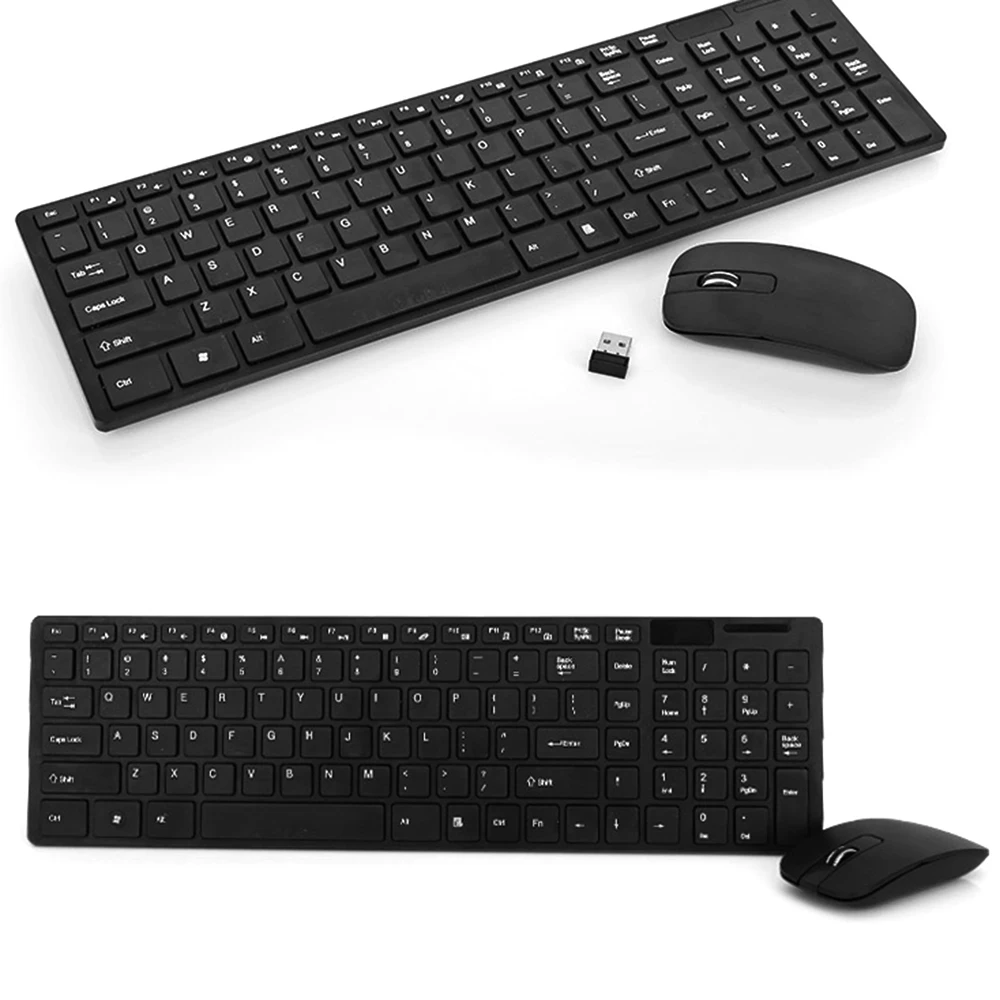

HK-06 2.4G Wireless Keyboard and Mouse Combo Computer Keyboard with Mouse Plug and Play for Laptop Black Office