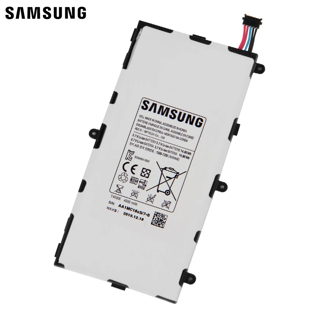 Samsung оригинальный сменный аккумулятор T4000E для GALAXY Tab3 7 0 T2105 T217a T210 T211 T4000U/C планшет