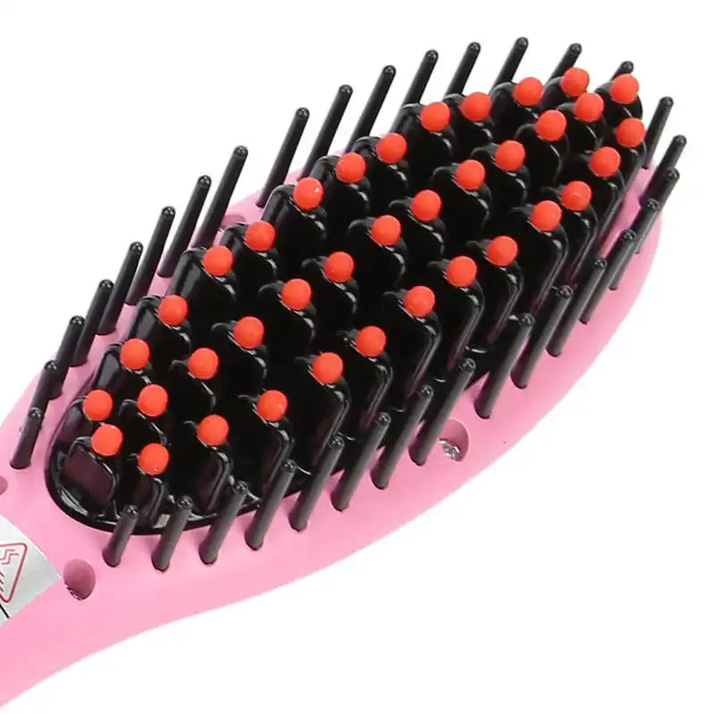 

Negative Ion Styling Brush Household Hair Straightener Brush Negative Ion Styling Brush Hairdressing Tool 100240V