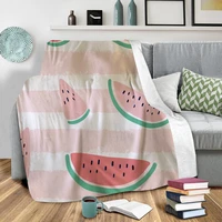 watermelon fleece blanket 3d full printed wearable blanket adultskids fleece blanket sherpa blanket drop shipping